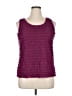 NY Collection Burgundy Sleeveless Blouse Size 1X - photo 1