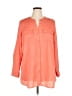 Charter Club 100% Polyester Orange 3/4 Sleeve Blouse Size 1X - photo 1
