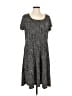 MICHAEL Michael Kors Polka Dots Gray Casual Dress Size 1X - photo 1