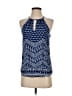 Renee C. Blue Sleeveless Blouse Size S - photo 1