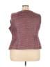 Donna Vinci 100% Polyester Burgundy Sleeveless Top Size 24 - photo 2