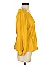 J.Crew 100% Polyester Yellow 3/4 Sleeve Top Size 4 - photo 4