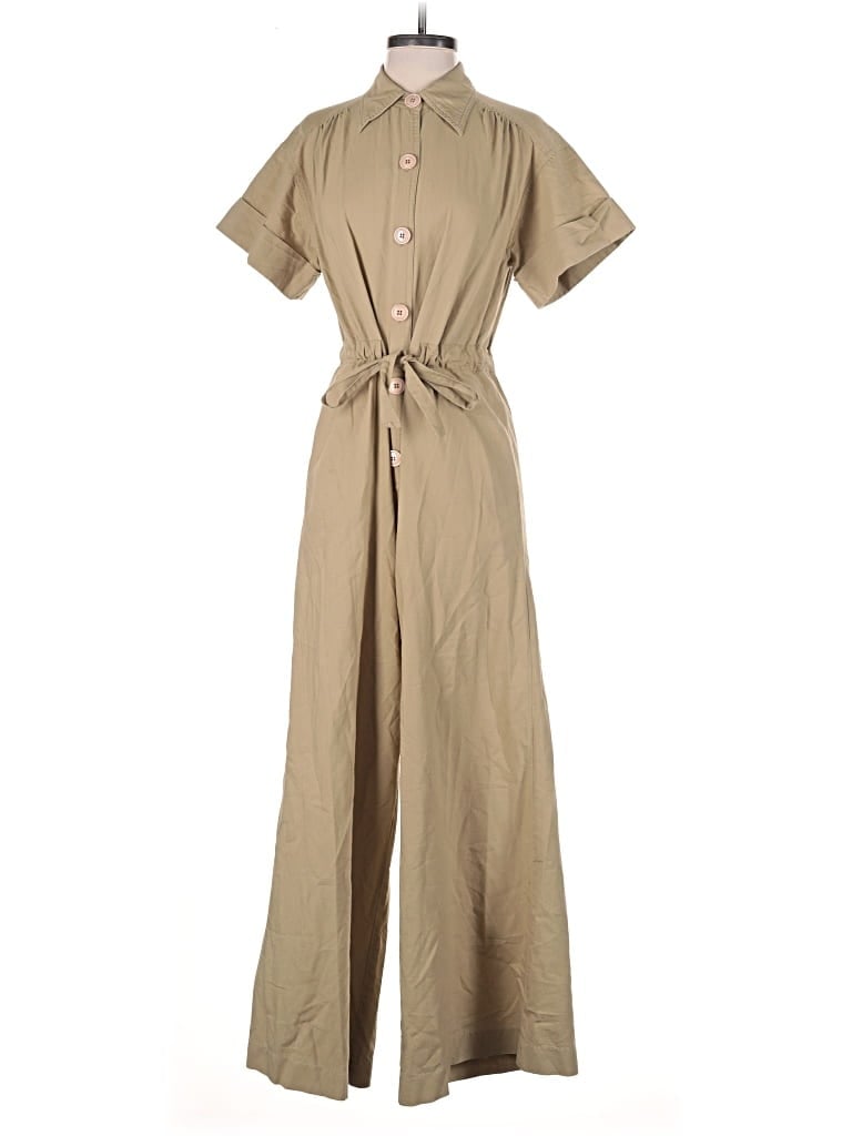 Pre-owned Posse Jumpsuit In Brown