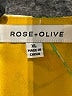 Rose + Olive 100% Polyester Yellow Sleeveless Blouse Size XL - photo 6