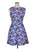 Bebop Print Blue Cocktail Dress Size XL - photo 2