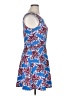 Bebop Print Blue Cocktail Dress Size XL - photo 4