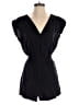 Open Edit Solid Black Romper Size XS - photo 1