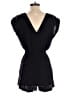 Open Edit Solid Black Romper Size XS - photo 2