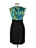 DressBarn 100% Polyester Graphic Black Cocktail Dress Size 10 - photo 2