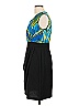 DressBarn 100% Polyester Graphic Black Cocktail Dress Size 10 - photo 5