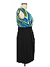 DressBarn 100% Polyester Graphic Black Cocktail Dress Size 10 - photo 4