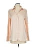 Cupcakes & Cashmere Color Block Ivory Long Sleeve Blouse Size XS - photo 1