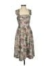Mcginn 100% Polyester Floral Gray Cocktail Dress Size 32 - photo 1