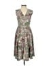 Mcginn 100% Polyester Floral Gray Cocktail Dress Size 32 - photo 2