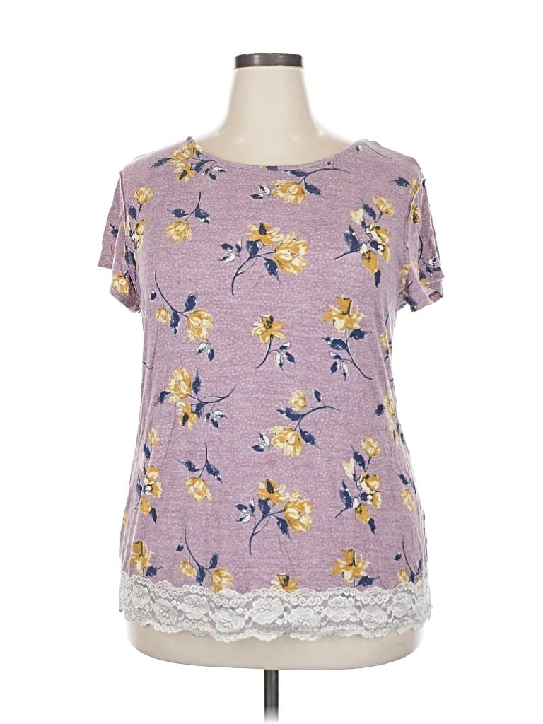 Pre-owned Mason & Belle Short Sleeve T-shirt In Purple