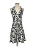 BCBGMAXAZRIA Print Ivory Cocktail Dress Size S (petite) - photo 1