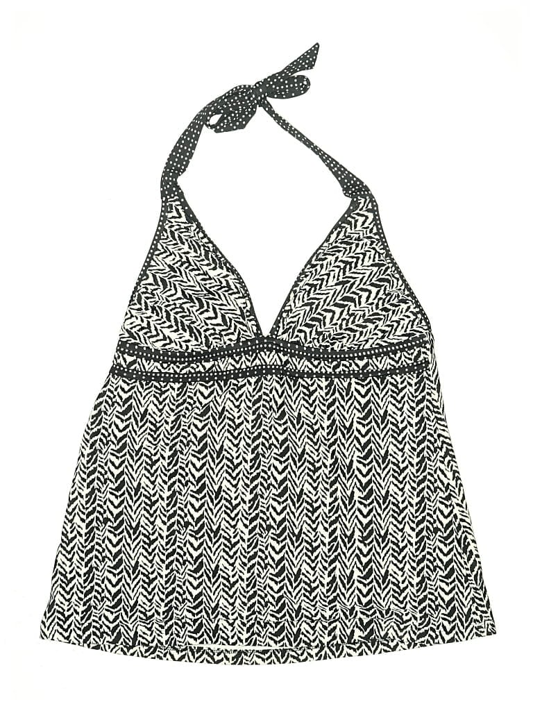 Pre-owned Mossimo Swimsuit Top Gray Tweed Pattern Swimwear