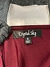 Crystal Sky Burgundy Cocktail Dress Size S - photo 7