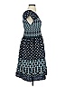 Max Studio Print Blue Casual Dress Size XS - photo 4