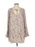 Assorted Brands Ivory Purple Long Sleeve Blouse Size XS - photo 1
