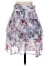 IRO 100% Viscose Graphic Silver Purple Casual Skirt Size EU (FR) 34 / US 2 - photo 2