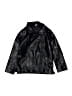 Unbranded Black Faux Leather Jacket Size 130 cm / US 8 - photo 1
