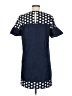 J.Crew Polka Dots Blue Casual Dress Size 6 - photo 2