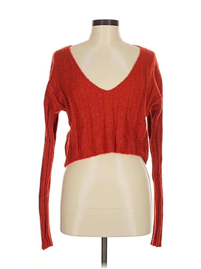 Pre-owned Altar'd State Pullover Sweater In Red