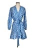 Zara Print Blue Casual Dress Size XS - photo 1