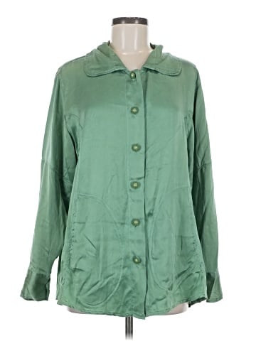 URU 3/4 Sleeve Silk Top (view 1)