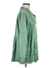 URU 100% Silk Green 3/4 Sleeve Silk Top Size 6 - photo 4