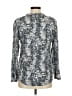 Soft Joie Animal Print Silver Long Sleeve Blouse Size M - photo 2