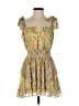 Ramy Brook 100% Polyester Paisley Yellow Cocktail Dress Size 0 (estimated) - photo 1