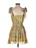 Ramy Brook 100% Polyester Paisley Yellow Cocktail Dress Size 0 (estimated) - photo 2