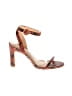 RAYE Print Orange Brown Sandals Size 5 1/2 - photo 1