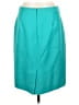J.Crew 100% Wool Solid Teal Wool Skirt Size 12 (estimated) - photo 2