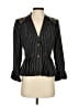 Sine 100% Acetate Stripes Black Blazer Size 2 - photo 1