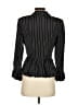 Sine 100% Acetate Stripes Black Blazer Size 2 - photo 2