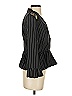 Sine 100% Acetate Stripes Black Blazer Size 2 - photo 4