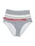 Cocoship Stripes White Swimsuit Bottoms Size 4 - photo 1
