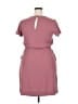 32 Degrees 100% Polyester Solid Pink Casual Dress Size L - photo 2