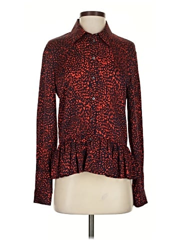 Pink Tartan Long Sleeve Blouse (view 1)