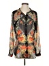CAbi 100% Polyester Floral Black Long Sleeve Blouse Size S - photo 1
