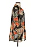 CAbi 100% Polyester Floral Black Long Sleeve Blouse Size S - photo 4