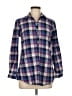 Millenium Plaid Blue Long Sleeve Button-Down Shirt Size M - photo 1
