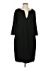 Madeleine 100% Polyester Solid Black Casual Dress Size EU 40 / US 10 - photo 1