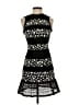 Nicholas 100% Silk Graphic Black Cocktail Dress Size 2 - photo 1