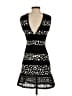 Nicholas 100% Silk Graphic Black Cocktail Dress Size 2 - photo 2
