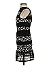 Nicholas 100% Silk Graphic Black Cocktail Dress Size 2 - photo 5