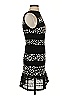 Nicholas 100% Silk Graphic Black Cocktail Dress Size 2 - photo 4